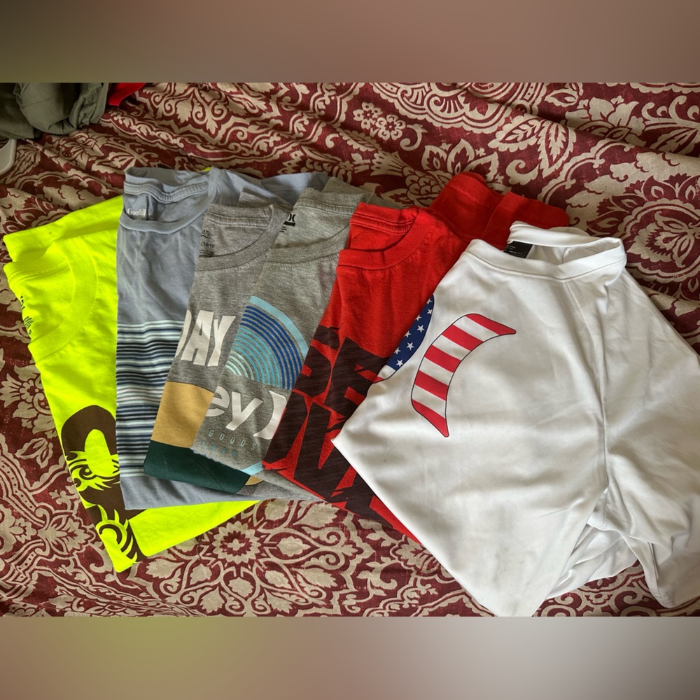 Boys T-shirts, size large, medium, under armor, Hurley, Adidas, Pokémon